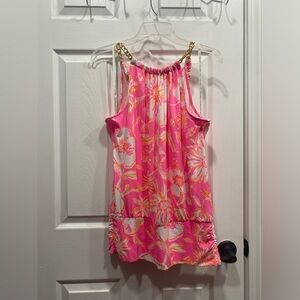 Lilly Pulitzer Pink high neck tank